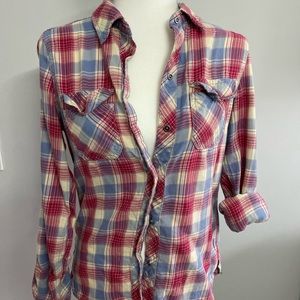 Plaid button down